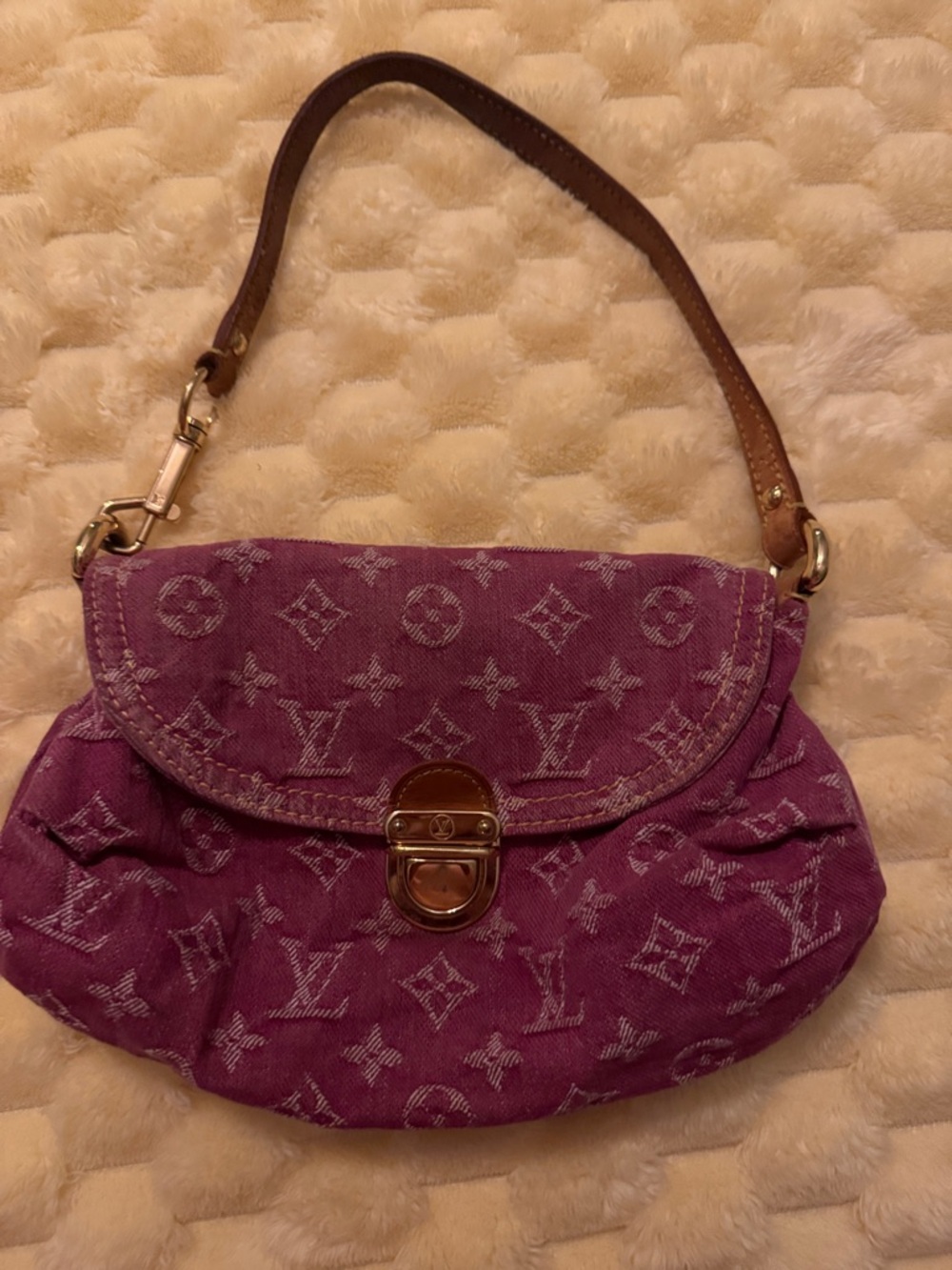 Louis Vuitton Monogram Denim Pleaty